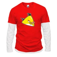 Комбинированный лонгслив Yellow bird 2