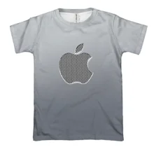 3D футболка Apple на металлическом фоне