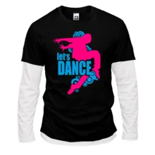 Комбинированный лонгслив Let's Dance