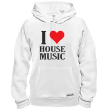 Толстовка I love house music