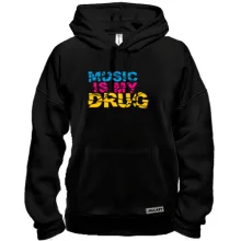 Толстовка Music is my drug