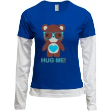Комбинированный лонгслив Hug me (Обними меня)
