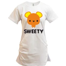 Подовжена футболка SWEETY