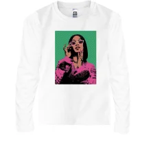 Дитячий лонгслів з Cardi B (поп-арт)