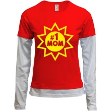 Женский лонгслив Комби Mama№1