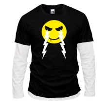 Комбинированный лонгслив SMILE or DIE