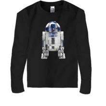 Детский лонгслив с рисунком робота R2 D2