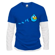 Комбинированный лонгслив Blue bird