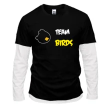 Комбинированный лонгслив Team birds