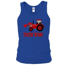 Майка с надписью "Tractor Driver"