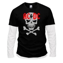 Комбінований лонгслів ACDC skull