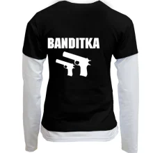 Женский лонгслив Комби Бандитка