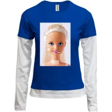 Комбинированный лонгслив Bitch Barbie