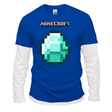 Комбинированный лонгслив Minecraft Диамант