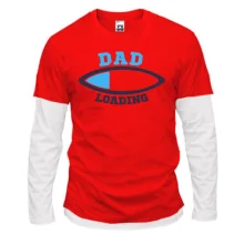 Комбинированный лонгслив Dad loading