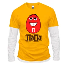 Комбинированный лонгслив M&M’s (Папа)