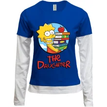 Женский лонгслив Комби The Daughter (Симпсоны)