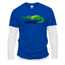 Комбинированный лонгслив Gennadiy - Made in Ukraine