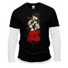 Комбинированный лонгслив c Bring me the horizon girl (2)
