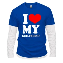 Комбинированный лонгслив My girlfrend