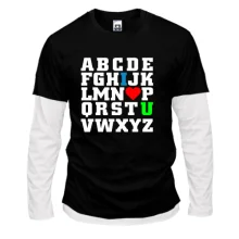 Комбинированный лонгслив Азбука