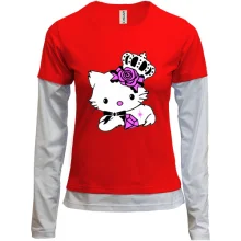 Женский лонгслив Комби Kitty