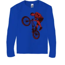 Дитячий лонгслів з BMX велосипедистом