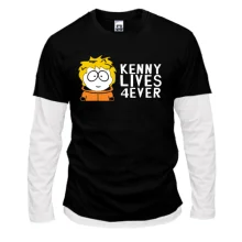 Комбинированный лонгслив Kenny lives forever