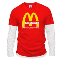 Комбинированный лонгслив McDeath
