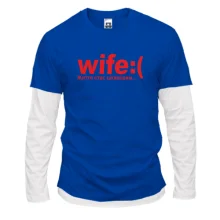 Комбинированный лонгслив Wife
