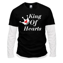 Комбинированный лонгслив King of Hearts