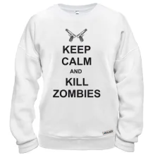 Свитшот Keep Calm and kill zombies