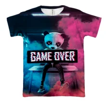 3D Футболки Game over Panda