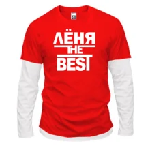 Комбинированный лонгслив Лёня the BEST