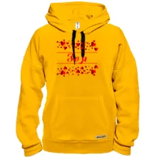 Толстовка с сердечками и именем "Зоя"