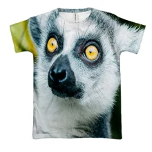 3D футболка с лемуром