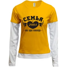 Женский лонгслив Комби Семья с 2001
