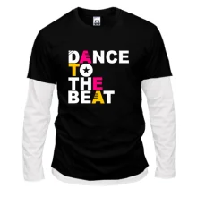 Комбінований лонгслів Dance to the beat