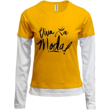 Комбинированный лонгслив Viva la moda