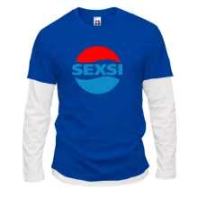 Комбинированный лонгслив Sexy