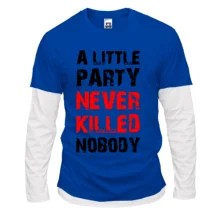 Комбинированный лонгслив A little party
