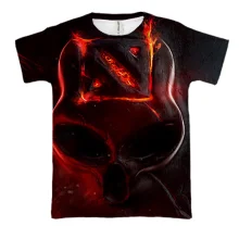 3D футболка Dota 2 з черепом