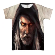 3D футболка Witcher 3 - Wild Hunt (Геральт в капюшоне)