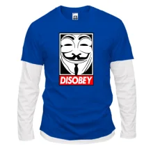Комбінований лонгслів Disobey ananymus