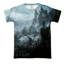 3D футболка з пейзажем Skyrim