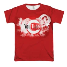 3D футболка You Tube