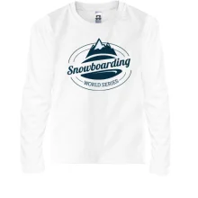 Дитячий лонгслів snowboarding
