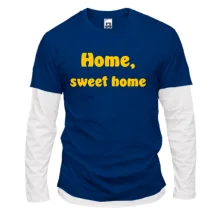 Комбинированный лонгслив Home, sweet home