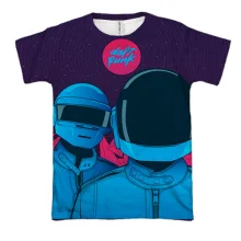 3D футболка с Daft Punk (арт)