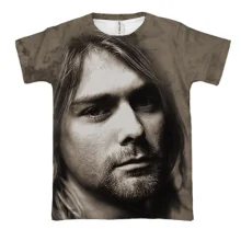 3D футболка Курт Кобейн (Nirvana)